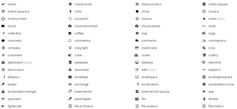 Fa Fa Icon List at Vectorified.com | Collection of Fa Fa Icon List free ...