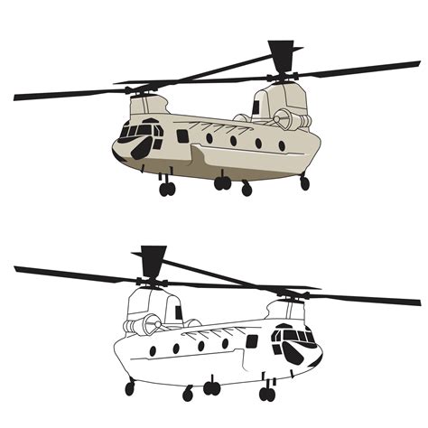 Chinook Helicopter Drawing Clipart Best | The Best Porn Website