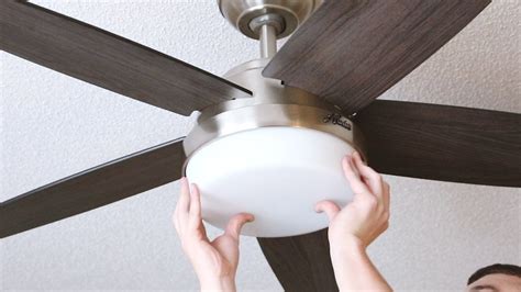 Installing a ceiling fan where a light fixture exists & Hunter Fan