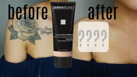 Dermablend Body Makeup Full Coverage Demo & Review - YouTube