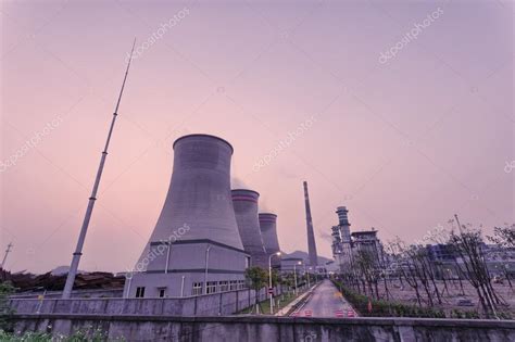 Coal fired power station with cooling towers Stock Photo by ©zhudifeng ...