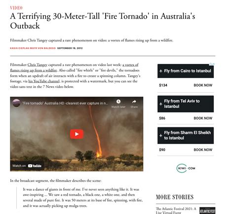 This Photo Shows a 2012 Tornado Fire in Australia, Not Algeria | Misbar