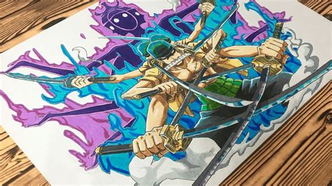 Drawing Roronoa Zoro (Asura) - One Piece - YouTube