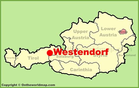 Westendorf location on the Austria Map - Ontheworldmap.com