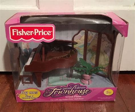 Fisher Price Loving Family Dollhouse Grand Piano W/ Bench Plant & Screen NIOB | eBay | Loving ...