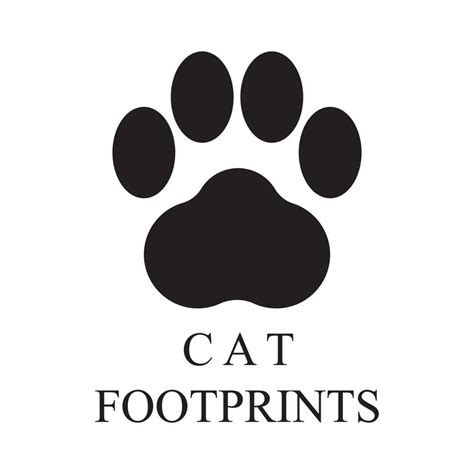 cat footprints icon vector 24150138 Vector Art at Vecteezy