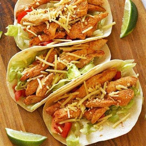 Healthy Chicken Tacos - Cook it Real Good