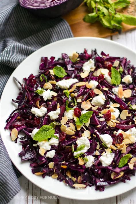 Quick Red Cabbage Recipe with Cranberries & Goat's Cheese