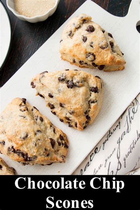 Easy Chocolate Chip Scones Recipe - Little Sweet Baker