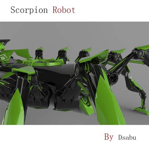 3d model robot scorpion