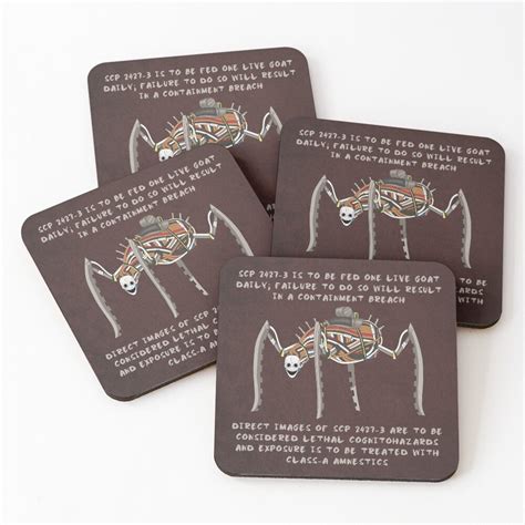 "SCP - 2427-3" Coasters (Set of 4) by Ladycharger08 | Redbubble