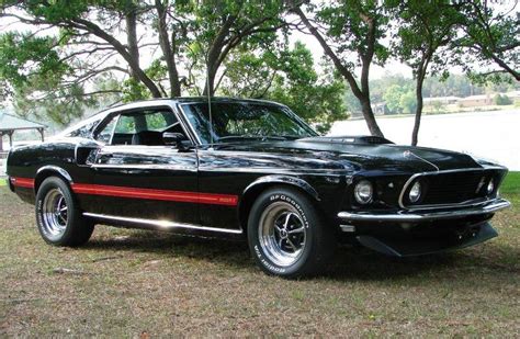 Raven Black 1969 Mach 1 Ford Mustang Fastback