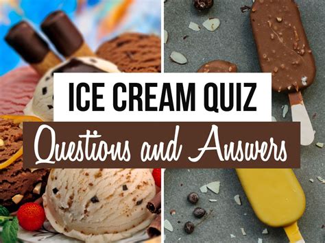 Ice Cream Trivia Questions And Answers Printable