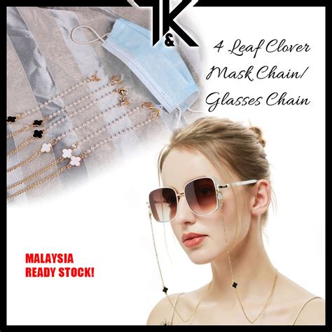 [LOCAL] Four Leaf Clover Mask Chain / Spec Glasses Chain / Tali Mask / Rantai Cermin Mata Spek ...