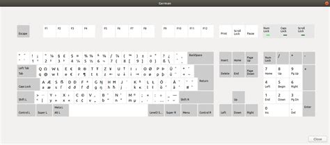 German Keyboard Layout