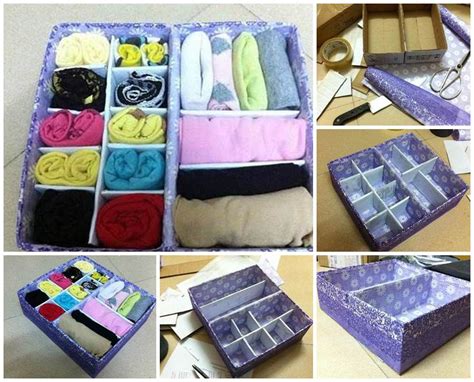 DIY Easy Cardboard Drawer Divider Storage Box | Good Home DIY