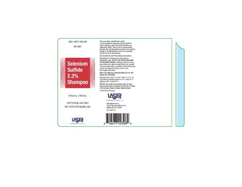 Selenium Sulfide Shampoo - FDA prescribing information, side effects and uses