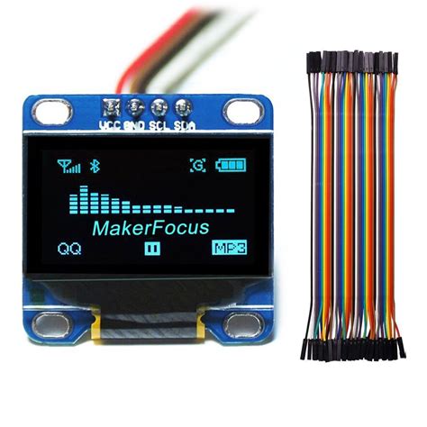 MakerFocus 0.96 Inch IIC Serial OLED Display 128*64 for Arduino with 4