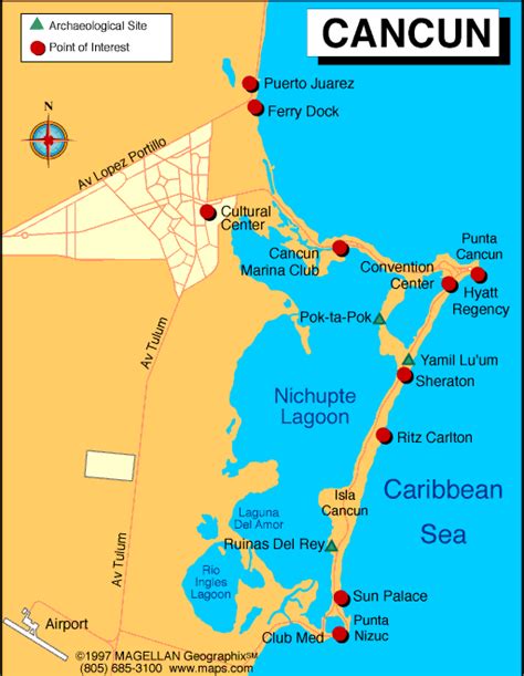 Map Showing Cancun Mexico - Baltimore Map