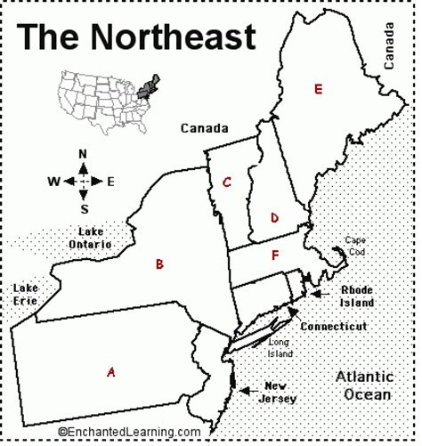 Map Of New England States And Their Capitals - Printable Map