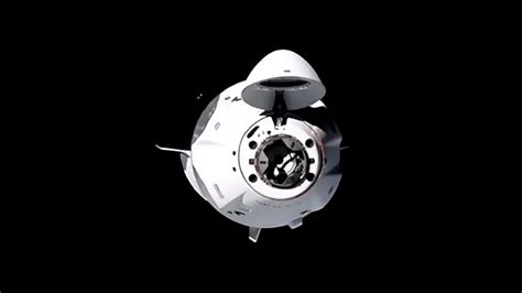 SpaceX Crew Dragon Docks to Space Station, Hatches Open Soon