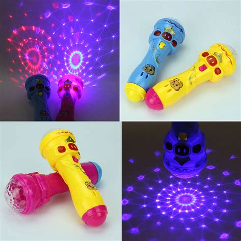 2017 LED Flashing Karaoke Singing Microphone Pig Toy Sky stars Projection Ball Light Kids Magic ...