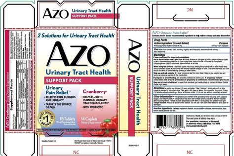 AZO Urinary Tract Health: Package Insert / Prescribing Info