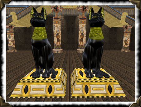 Second Life Marketplace - Black Bast Statues