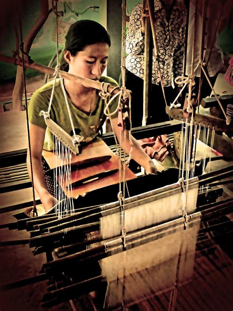 Cambodian Silk Weaver sepia Photograph by Mark Sellers | Fine Art America