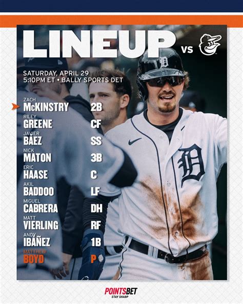 Detroit Tigers on Twitter: "Here’s how we line up for Game 2 of today’s ...