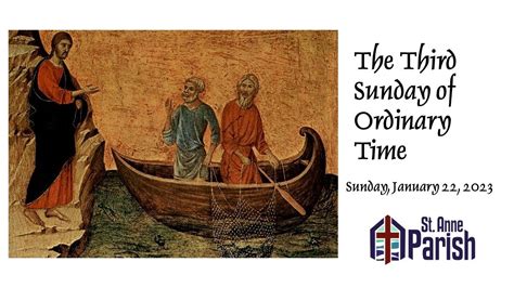 The Third Sunday in Ordinary Time, 1-22-23, 8:30 AM - YouTube