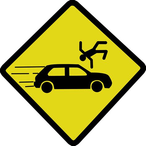 Gambar Free Vector Graphics Pixabay Accident Car Crash Knock Person Gambar di Rebanas - Rebanas