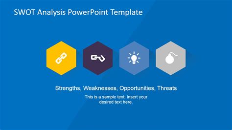 Creative SWOT Flat Design Diagram for PowerPoint - SlideModel