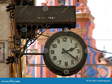 Old spanish clock stock photo. Image of spanish, park - 3911006