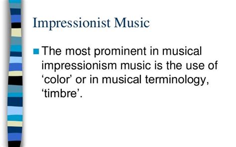 Impressionism music