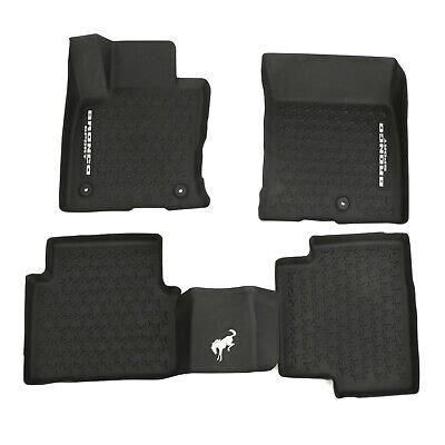 NEW 21-23 Ford Bronco Sport Tray Style Molded Black Floor Mats Set ...