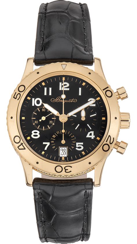 Breguet Type XX Transatlantique 18K Yellow Gold Men’s Watch – WORLD OF LUXURY