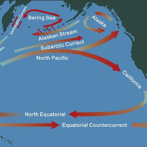 North Pacific Subtropical Convergence Zone and the ocean currents... | Download Scientific Diagram