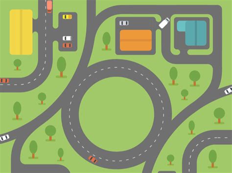 Road Map City Animation by Suresh on Dribbble | City maps, Animation background, Animated ...
