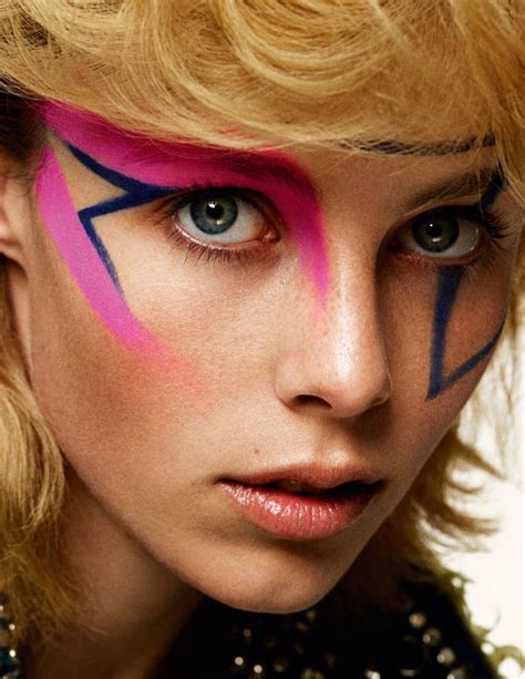 Color Lightning Trend Inspiration Patterns | Glam rock makeup, Punk ...