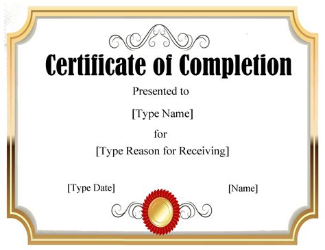 FREE Certificate Template Word | Instant Download