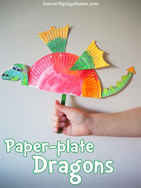 Learn with Play at Home: Simple Paper Plate Dragon Craft