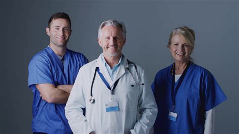 Studio Portrait Of Three Members Of Surgical Stock Footage SBV-338768780 - Storyblocks