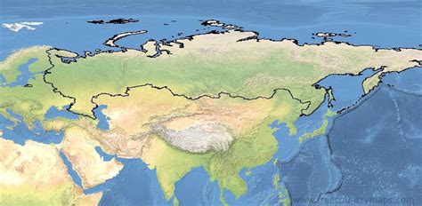 Outline maps of Russia : Vector and gif map for YouTube