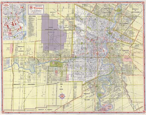 Street Map of The City of Winnipeg Manitoba (1961) | Flickr