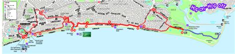 Bournemouth bus tour map - Bournemouth UK • mappery