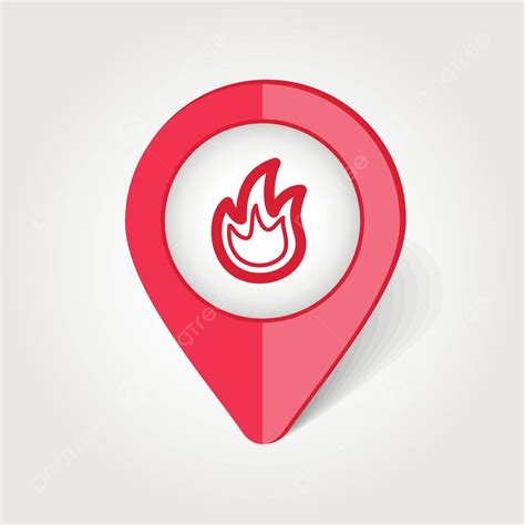 Fire Map Pin Icon Map Light Inferno Vector, Map, Light, Inferno PNG and ...