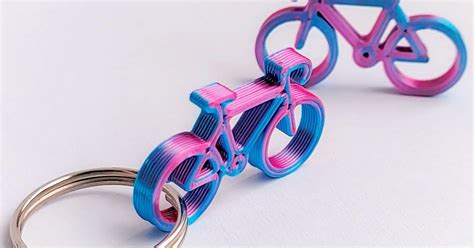 Bicyle / Bike Keyring/Keychain - quick and easy print - Gift idea - last meters - Gift ...