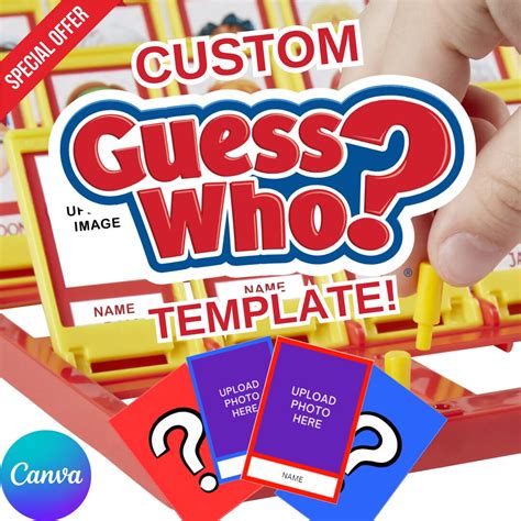 Editable Guess Who Template Printable Custom Guess Who Game Template ...