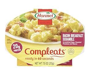 Amazon.com: Compleats Hormel Breakfast Scramble, Bacon, 7.5 Ounce (Pack of 7)